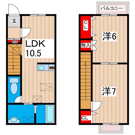 メゾングラシアＢ棟の物件間取画像